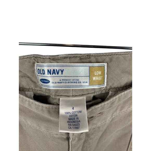 Old Navy Womens Low Waist Khaki Pants Size 4 - Picture 3 of 7